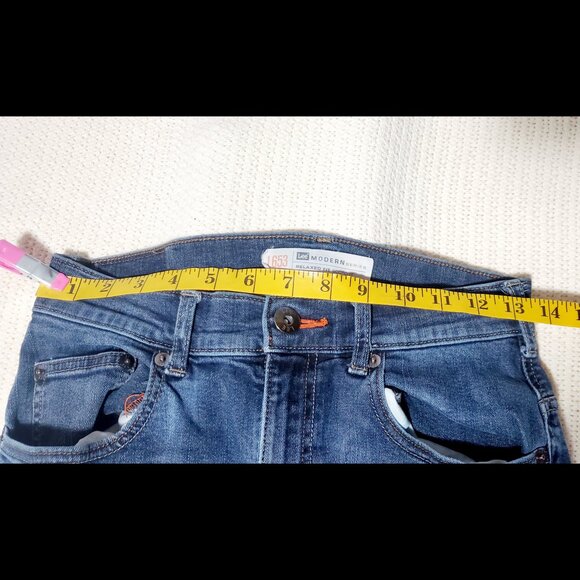 Men's Lee Modern Series L653 Relaxed Fit Bootcut Jeans Size W29 L30 Blue Zip Fly - Picture 11 of 14